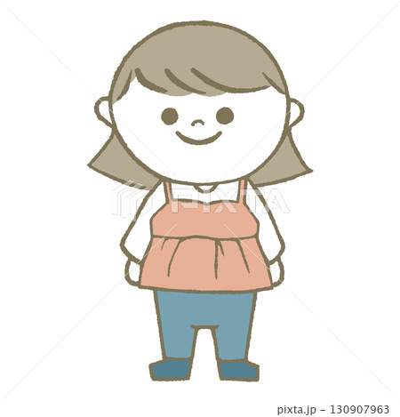 長袖長ズボンの女の子 130907963