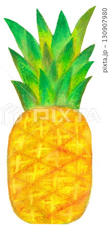パイナップルのイラスト オイルパステル画 パイナップルのイラスト オイルパステル画 130907980