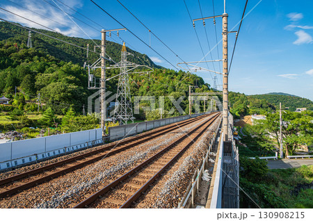湖西線北小松駅ホームから近江高島方面の風景 滋賀県大津市北小松 湖西線北小松駅ホームから近江高島方面の風景 滋賀県大津市北小松 130908215