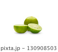 Citrus lime fruit isolated on white background cutout 130908503