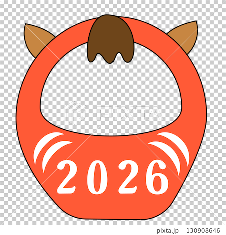 2026年度午年のダルマ フォトフレーム 写真入り可能 2026年度午年のダルマ フォトフレーム 写真入り可能 130908646