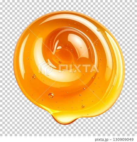黄金色のはちみつと光沢のある液体 130909049