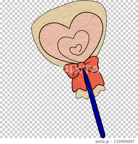 a lollipop with a heart on it 130909097