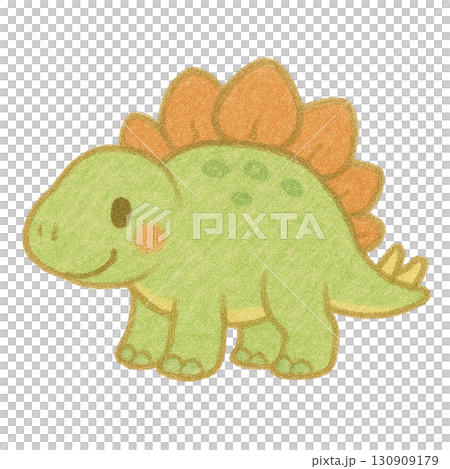 【恐竜】ステゴサウルスのイラスト 130909179