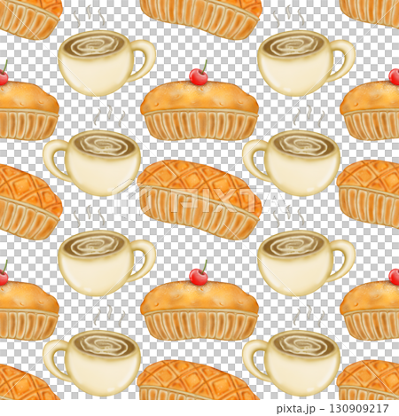 Seamless pattern of Autumn. Hand drawn watercolor illustration. For menus, labels, paper, textiles and seasonal fabric transparent background. Seamless pattern of Autumn. Hand drawn watercolor illustration. For menus, labels, paper, textiles and seasonal fabric transparent background. 130909217