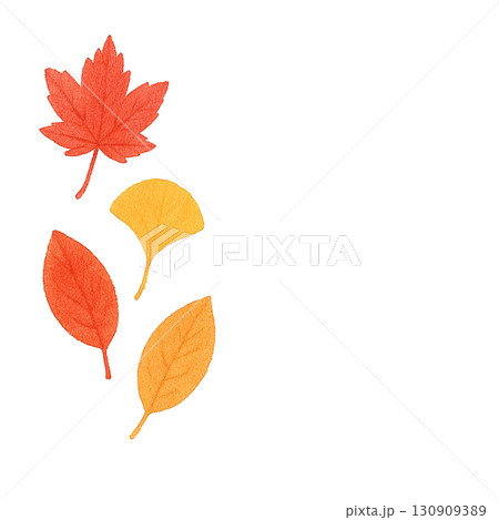 秋の落ち葉セット 紅葉・イチョウ・枯れ葉 PNG切り抜き素材 秋の落ち葉セット 紅葉・イチョウ・枯れ葉 PNG切り抜き素材 130909389