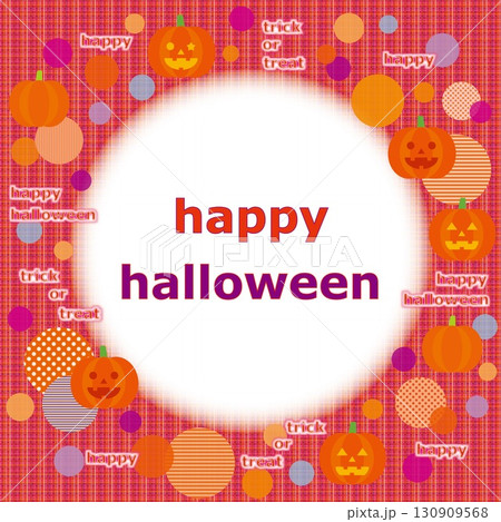 ハッピーハロウィーン　happy halloween　ジャック・オー・ランタン　かぼちゃ 130909568