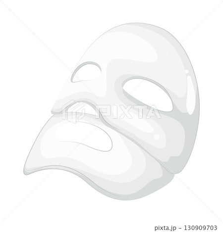 Illustration of facial mask 130909703
