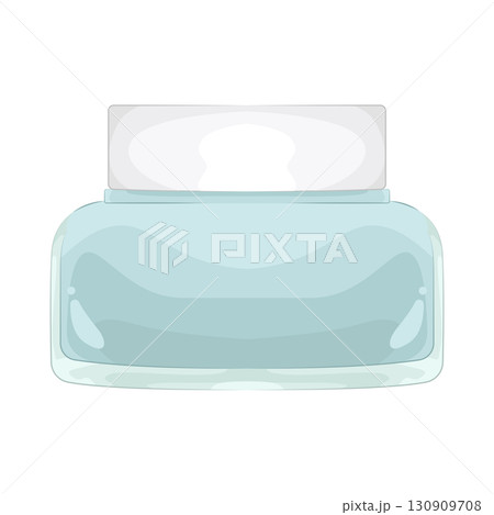 Illustration of moisturizer jar  130909708