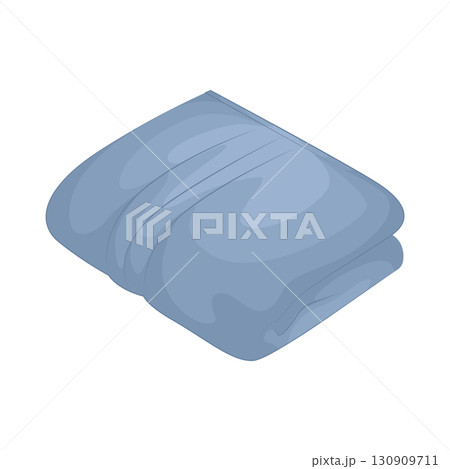 Illustration of folded towel 130909711