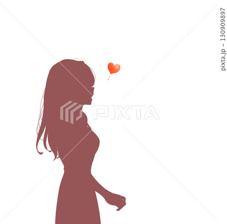 恋する女性 横側 恋する女性 横側 130909897