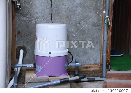 災害時の備え、日常生活における生活用水として活用されている井戸用電動ポンプ 130910067