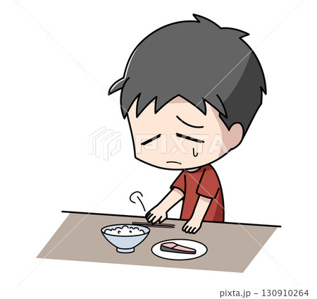 食欲がない男子のイラスト 食欲がない男子のイラスト 130910264