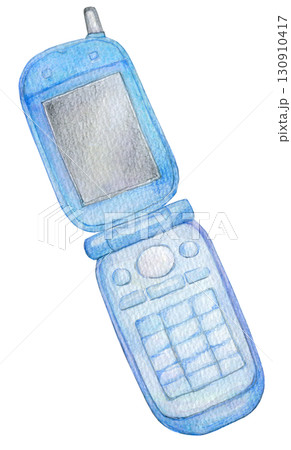 水彩イラスト　手描きイラスト　アナログイラスト　ガラケー 130910417