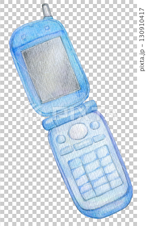 水彩イラスト　手描きイラスト　アナログイラスト　ガラケー 130910417