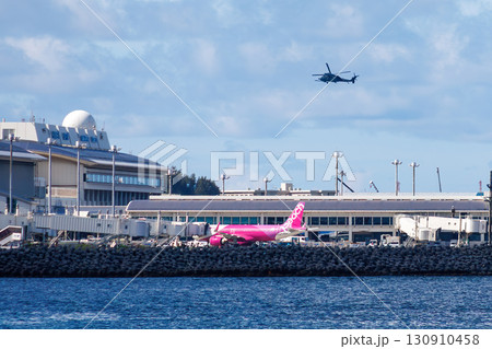 那覇空港から離発着する旅客機。沖縄県島尻郡慶良間諸島-2025/6/27 慶良間諸島の座間味島等へ 130910458