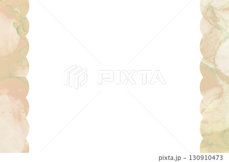 可愛いフレーム 水彩 ふわふわ 水彩風 130910473