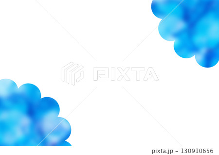 可愛いフレーム 水彩 ふわふわ 水彩風 花 130910656