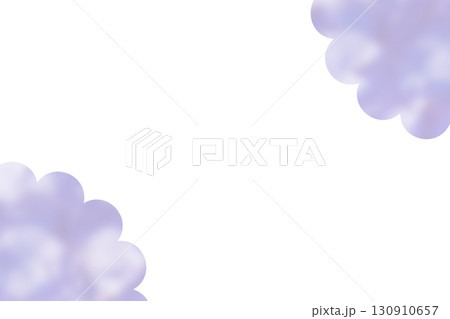 可愛いフレーム 水彩 ふわふわ 水彩風 花 130910657