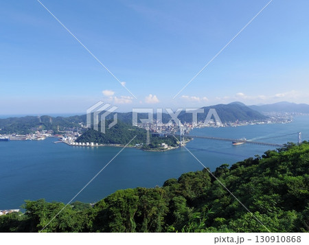 火の山公園より望む関門海峡(山口県下関市) 130910868