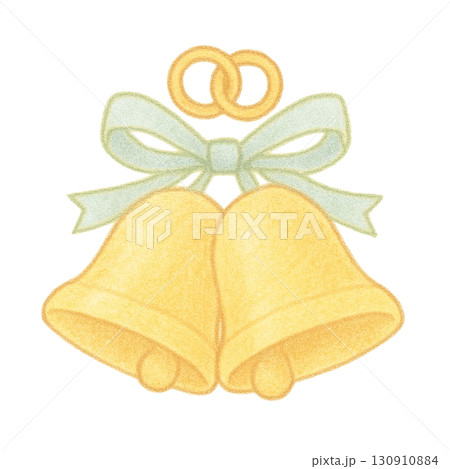 【結婚式】ウェディングベルのイラスト 【結婚式】ウェディングベルのイラスト 130910884