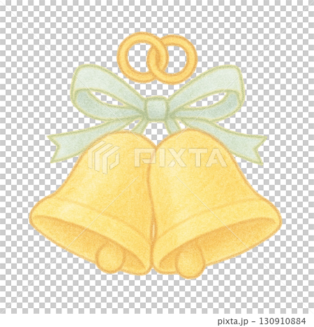 【結婚式】ウェディングベルのイラスト 【結婚式】ウェディングベルのイラスト 130910884