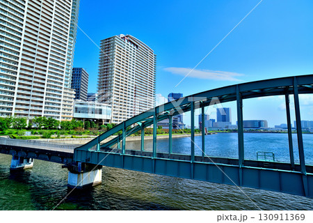 旧晴海鉄道橋 日本初ローゼ橋形式 旧晴海鉄道橋 日本初ローゼ橋形式 130911369