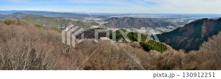 丹沢の高取山山頂 展望台からのパノラマ写真 宮ヶ瀬ダムと関東平野 丹沢の高取山山頂 展望台からのパノラマ写真 宮ヶ瀬ダムと関東平野 130912251