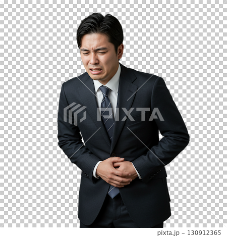 ストレスに苦しむサラリーマン ストレスに苦しむサラリーマン 130912365