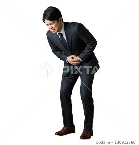 ストレスに苦しむサラリーマン ストレスに苦しむサラリーマン 130912366
