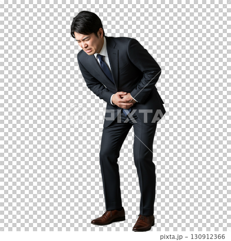 ストレスに苦しむサラリーマン ストレスに苦しむサラリーマン 130912366