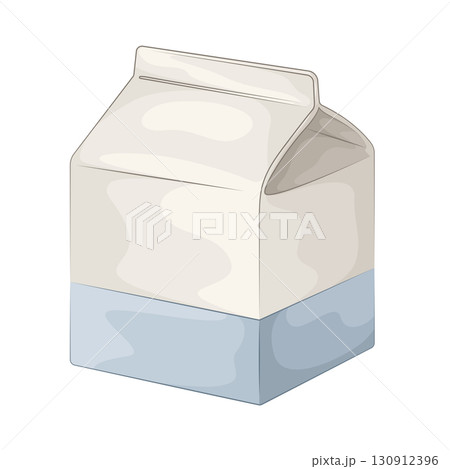 Illustration of milk carton 130912396