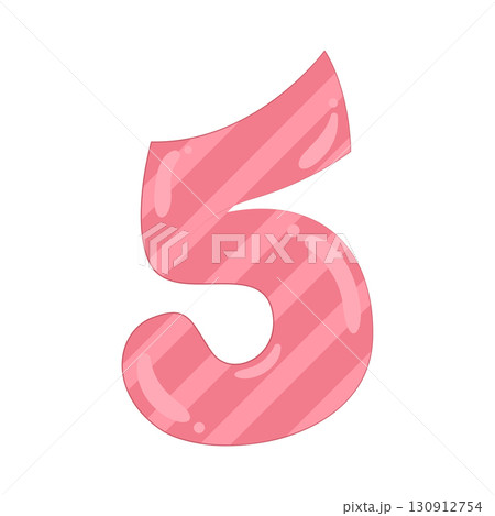 Illustration of Number 5 Illustration of Number 5 130912754