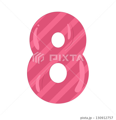 Illustration of Number 8 130912757