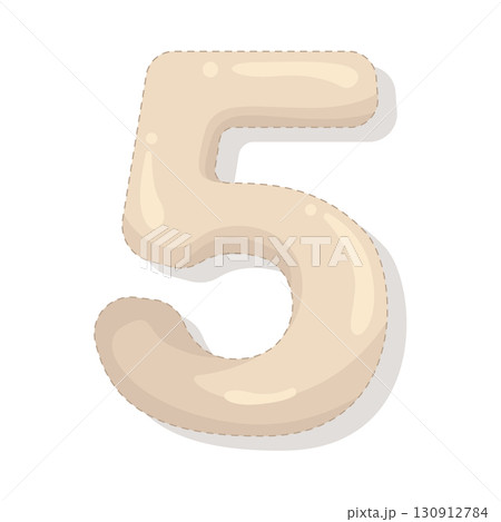 Illustration of Number 5 130912784