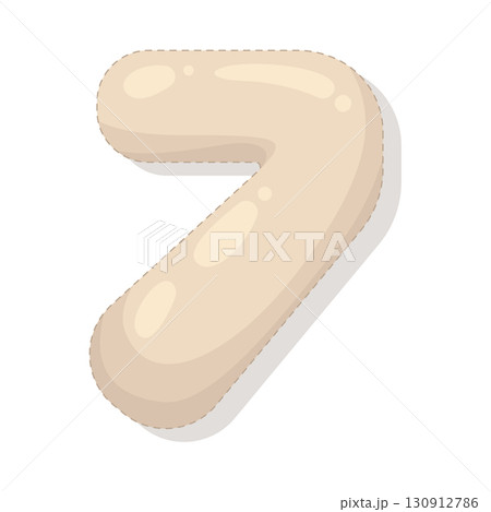 Illustration of Number 7 Illustration of Number 7 130912786