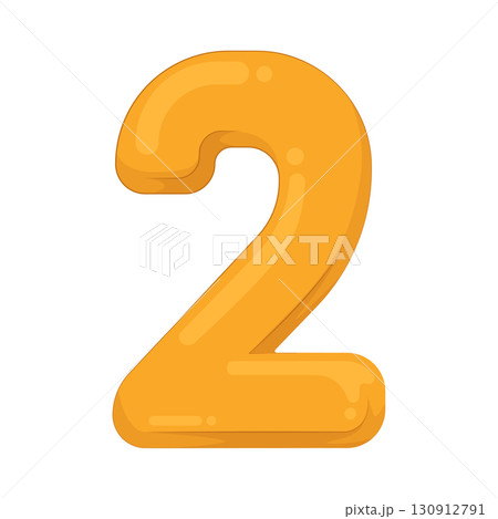 Illustration of Number 2 130912791
