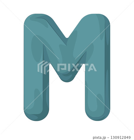 Illustration of Alphabet Letter M 130912849