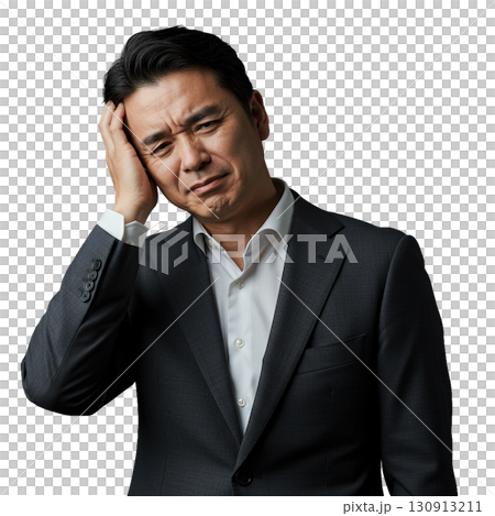 身體狀況不佳的薪水男子 身體狀況不佳的薪水男子 130913211