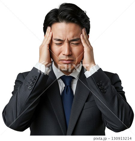 体調不良のサラリーマン 130913214
