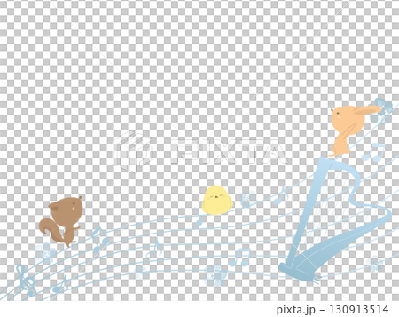 Harp and animals illustration Harp and animals illustration 130913514