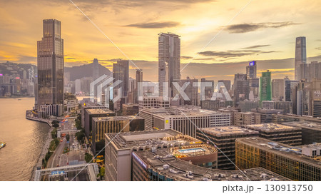 Sept 6 2025 Serene View from Tsim Sha Tsui Waterfront Sunset 130913750