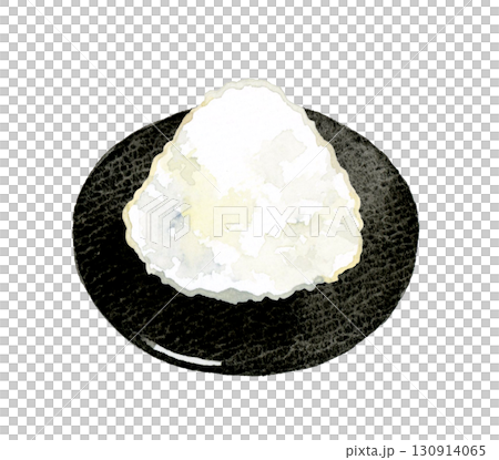 大根おろし　野菜・薬味の手描き水彩イラスト素材 130914065