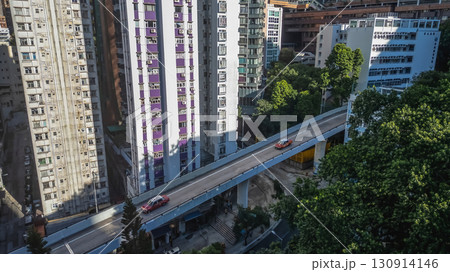 Sept 13 2025 Flyover above residential buildings in Shek Tong Tsui 130914146