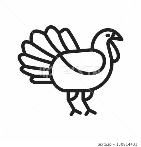 Turkey icon. Suitable for mobile apps, web apps and print media. 130914433