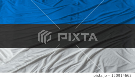 Close up of Estonia flag waving. Flag of Estonia with cloth texture Close up of Estonia flag waving. Flag of Estonia with cloth texture 130914662
