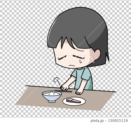 沒有胃口的女孩的插圖 130915119