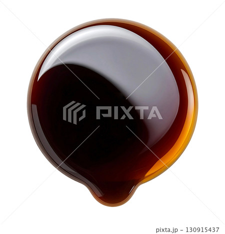 白背景に滴るリアルな醤油/ソース 130915437