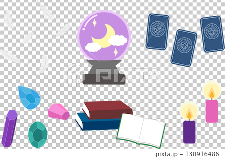 靈裝套裝插圖素材 130916486