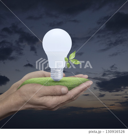 Green ecology and saving energy concept Green ecology and saving energy concept 130916526